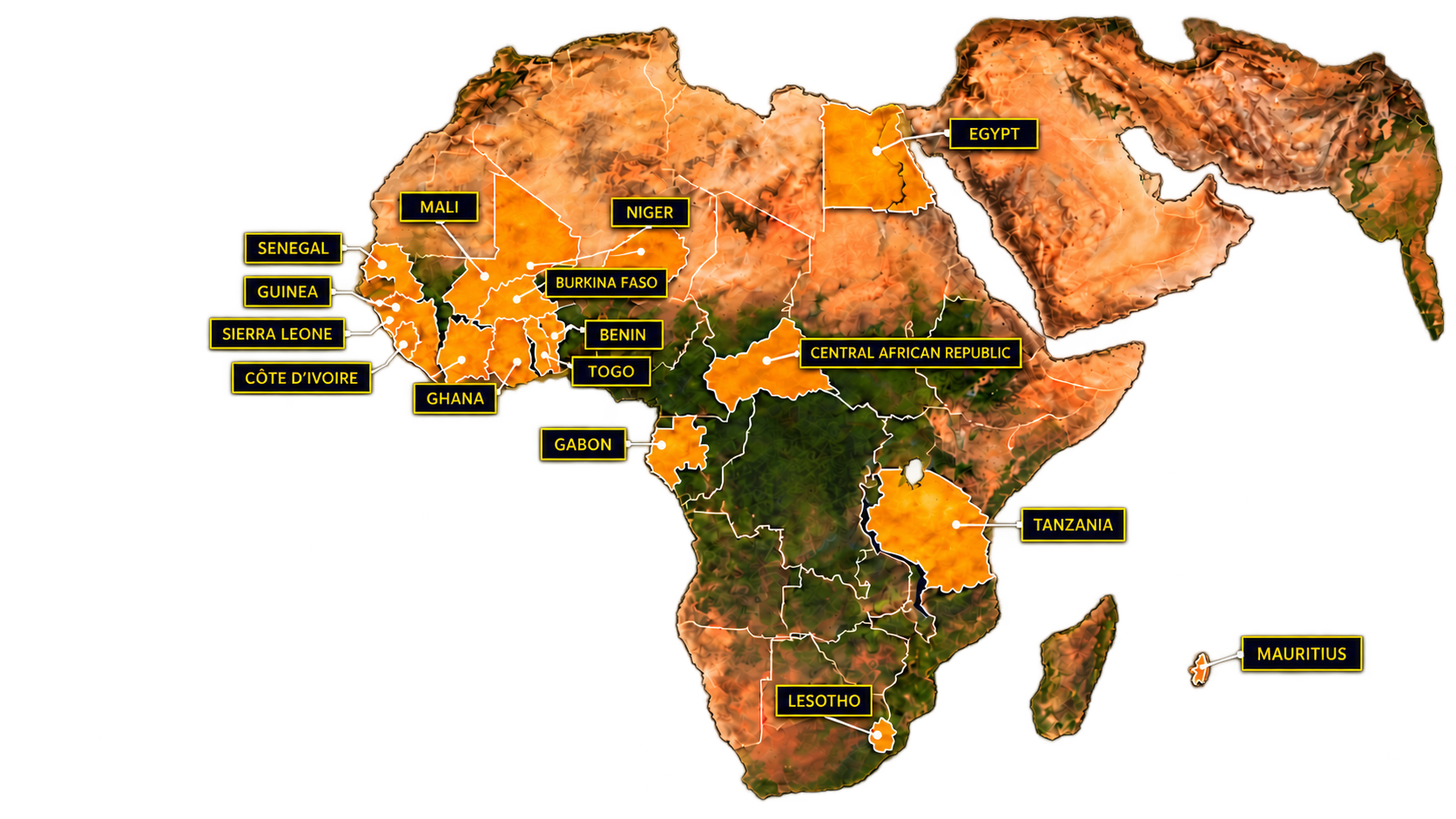 HEART Development — Africa projects and relationships